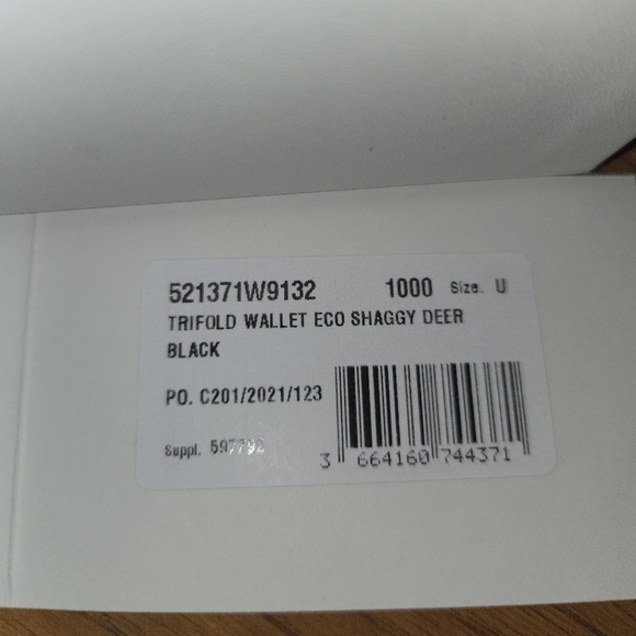 New Stella McCartney Black Falabella Tri-Fold  Wallet - Picture 6 of 8
